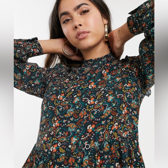 Warehouse loose fit viscose dress - Picture 2 of 7